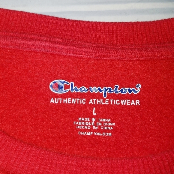 Champion | Signature Red Sweatshirt, size Large - Picture 2 of 8